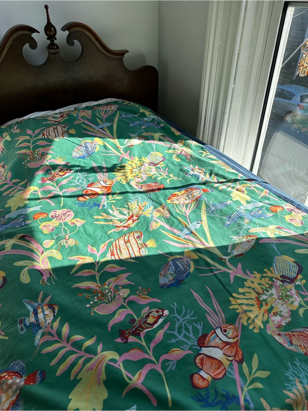 Vintage Marine Life Single Duvet Cover